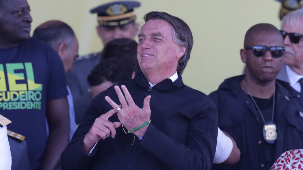 Bolsonaro durante comemorações do 7 de setembro