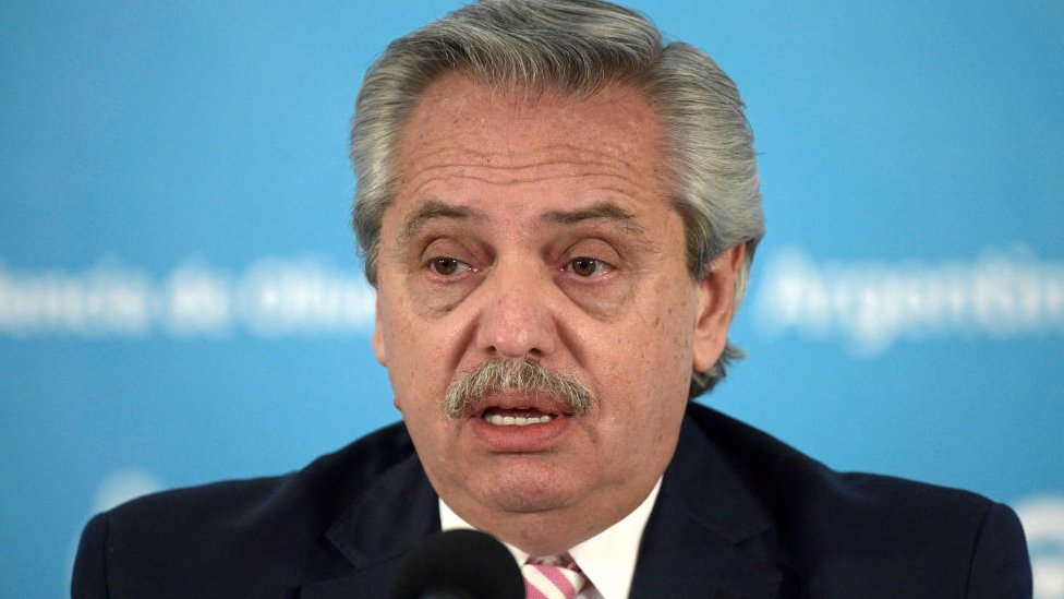 Presidente de Argentina, Alberto Fernández.