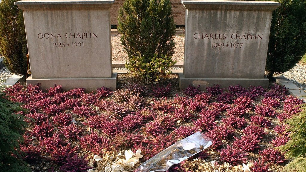 Túmulos de Oona e Charles Chaplin