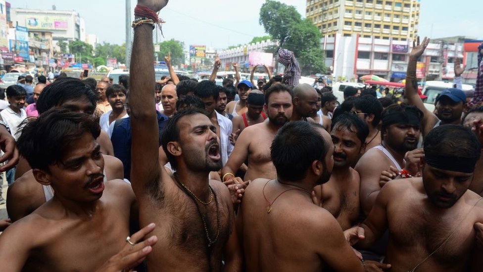 Protesta de castas