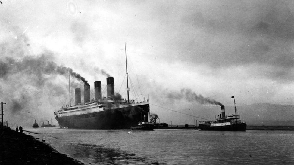 Титаник покидает Белфаст