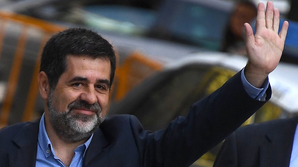 Jordi Sànchez es el presidente de la Asamblea Nacional catalana, creada para impulsar la independencia de Cataluña. Jordi Sanchez