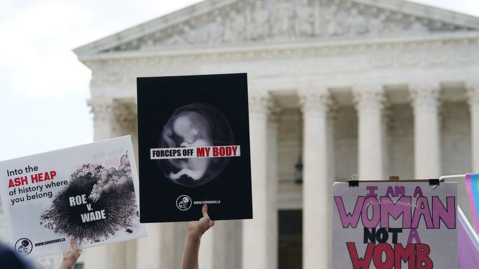 carteles pro aborto en Washington
