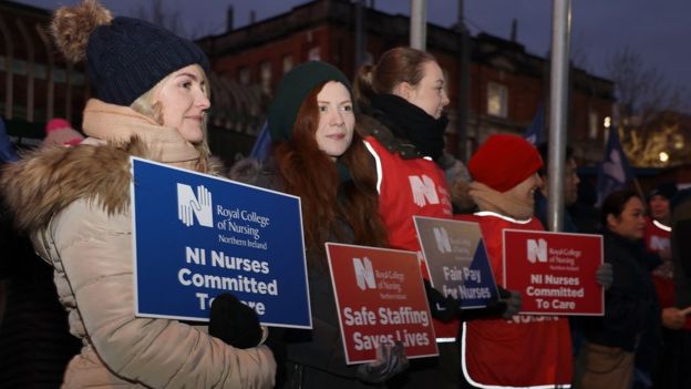 Медсестры участвовали в забастовке