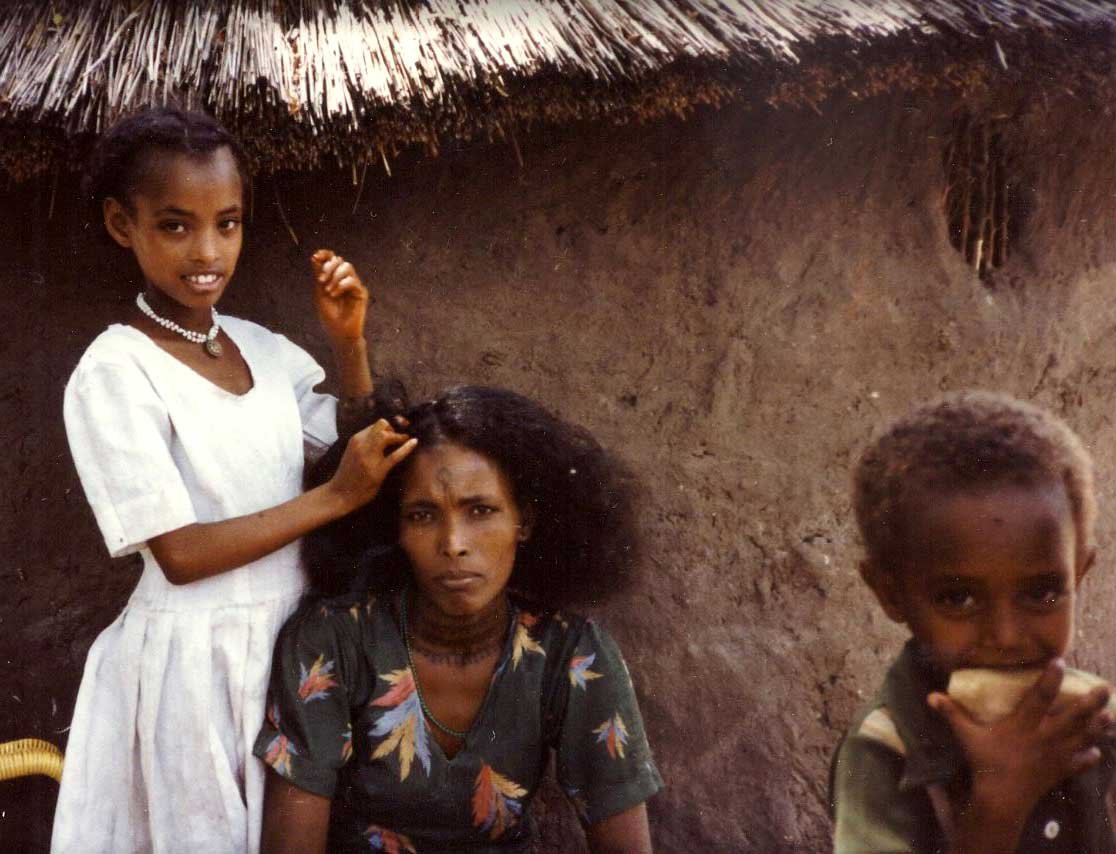 Etíopes judíos en Sudán.