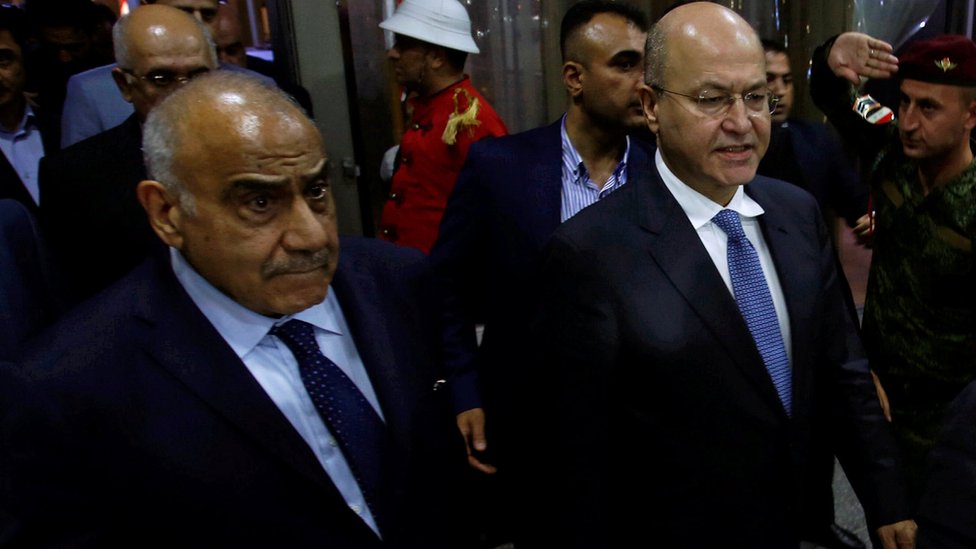 الرئيس العراقي الجديد ورئيس الوزراء المكلف