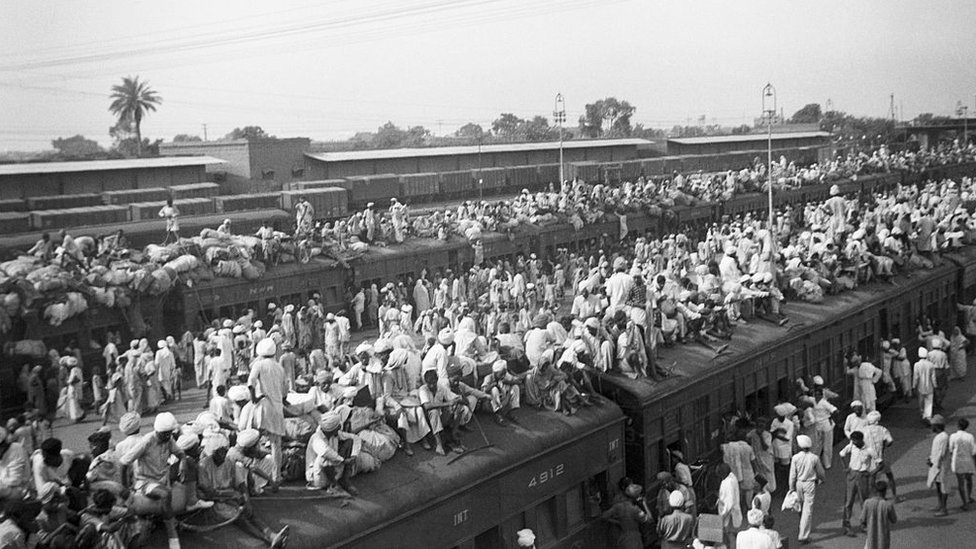 Tren indio en 1947