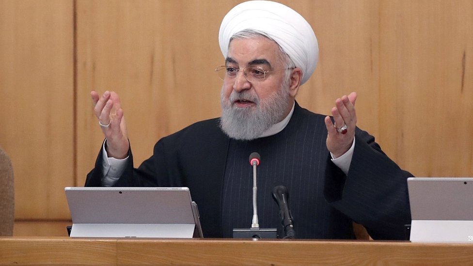 Президент Ирана Хасан Рухани выступает на заседании кабинета министров (15 января 2020 г.)
