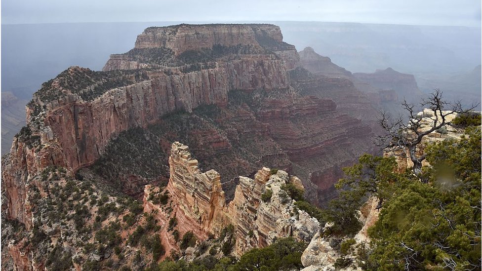 The Grand Canyon's North Rim features some very rugged terrain