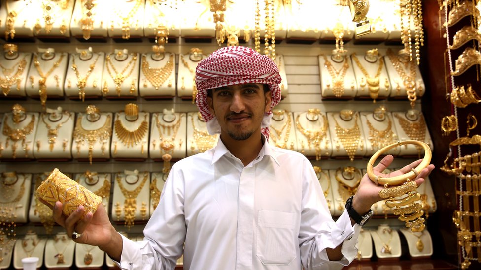 Продавец золота в Дубае