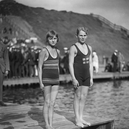 Nadadoras en Amberes 1920