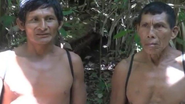 Members of the Wapichan community in the forest