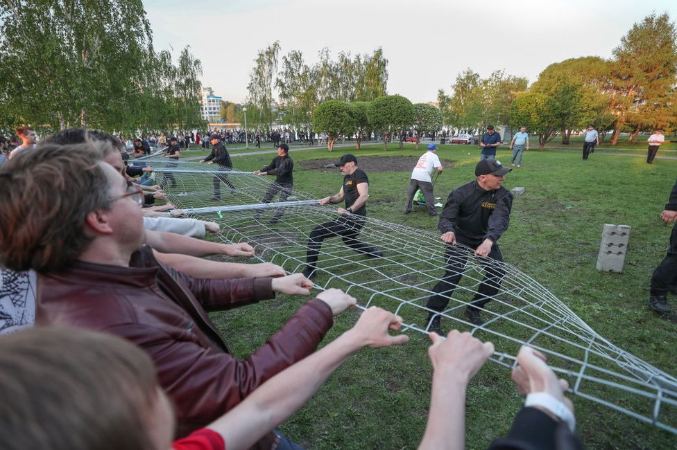 Протестующие в Екатеринбурге