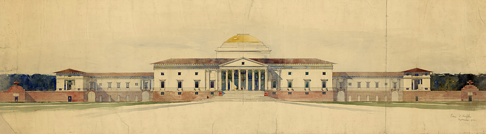 Дизайн для дома вице-короля в Нью-Дели - Эдвин Лютьенс - 1912