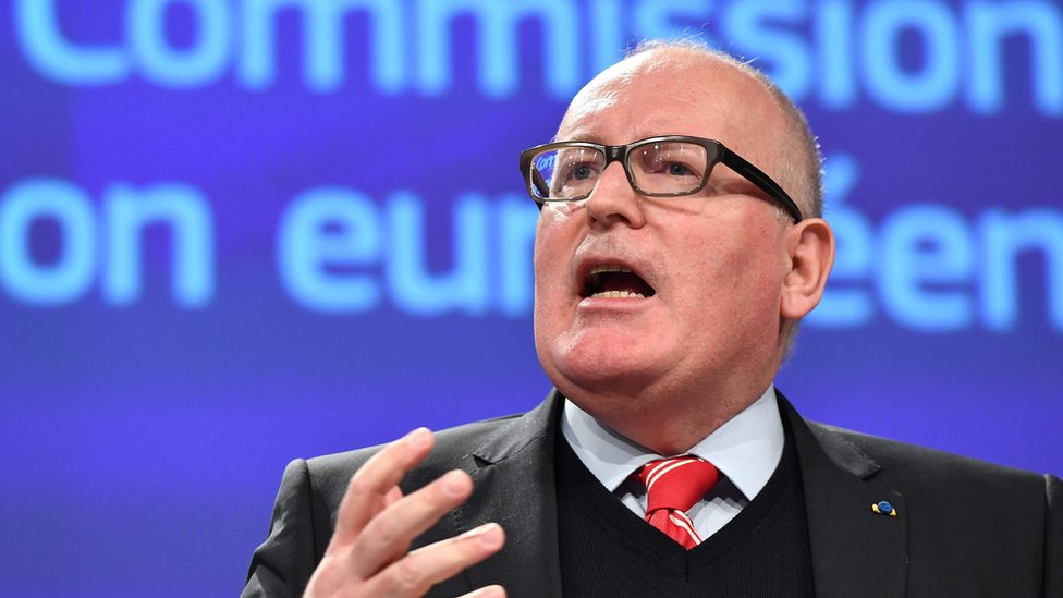 El primer vicepresidente de la Comisión Europea, Frans Timmermans, ha estado al frente del seguimiento a la situación en Polonia. El primer vicepresidente de la Comisión Europea, Frans Timmermans.
