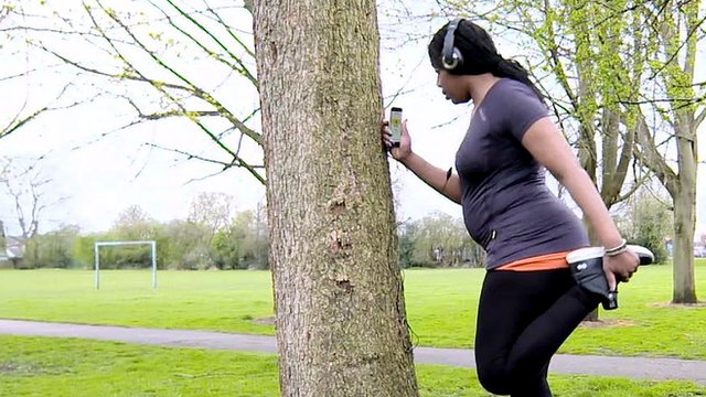 Woman taking part in the Couch to 5K challenge