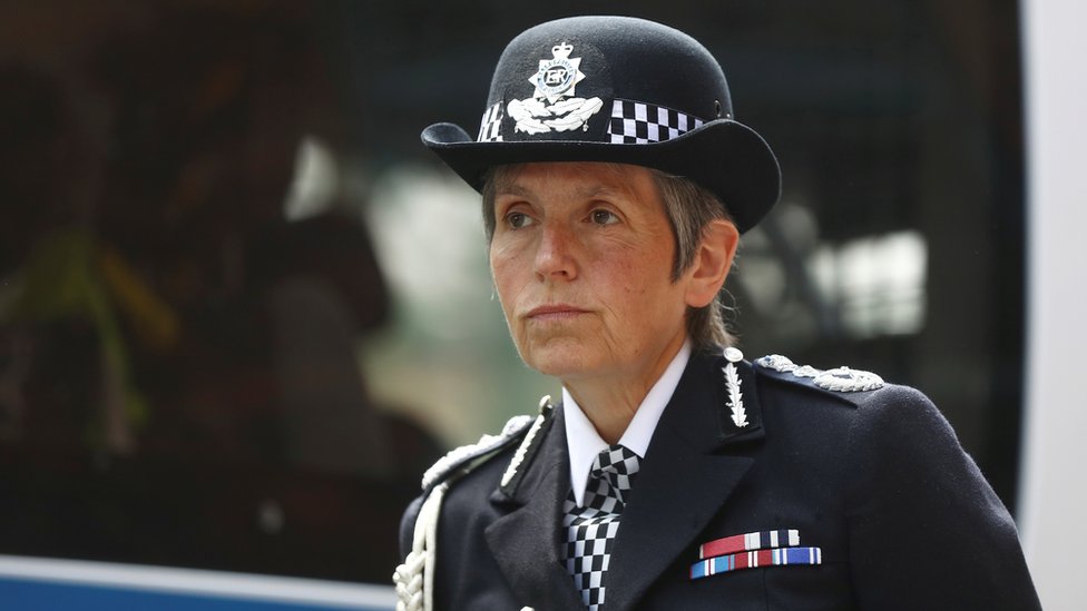 Cressida Dick, the Metropolitan Police Commissioner, attends an event to mark the anniversary of the attack on London Bridge, in London, Britain