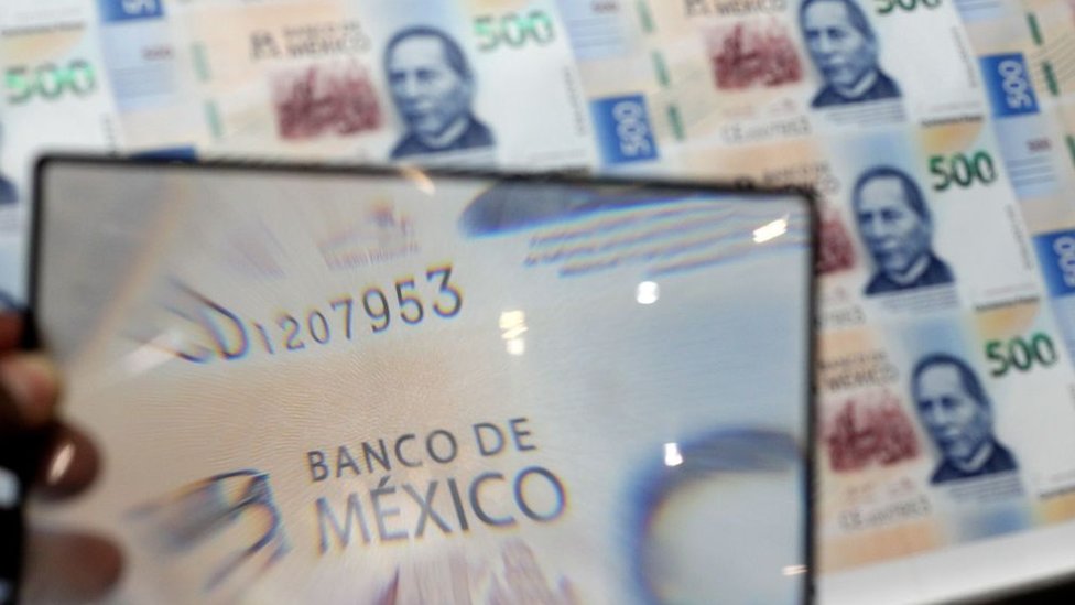 Impresión de billetes de 500 pesos mexicanos