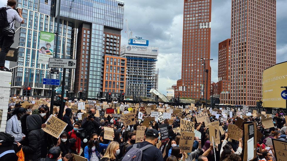 Протесты Black Lives Matter в Лондоне