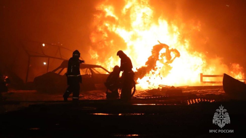 At least 27 die in inferno at petrol station in Dagestan southern Russia