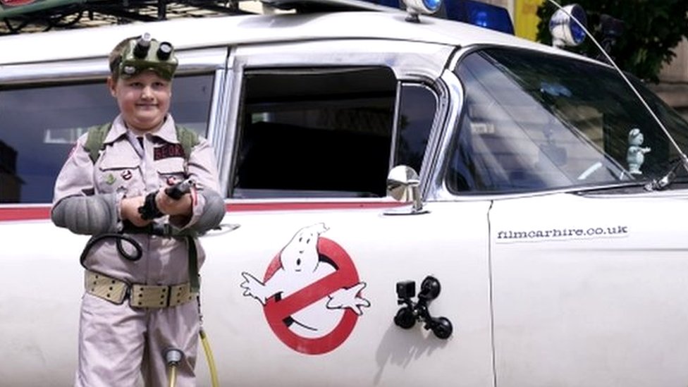 Ghostbusters superfan, 8, with heart condition, enjoys dream day out in  Leeds