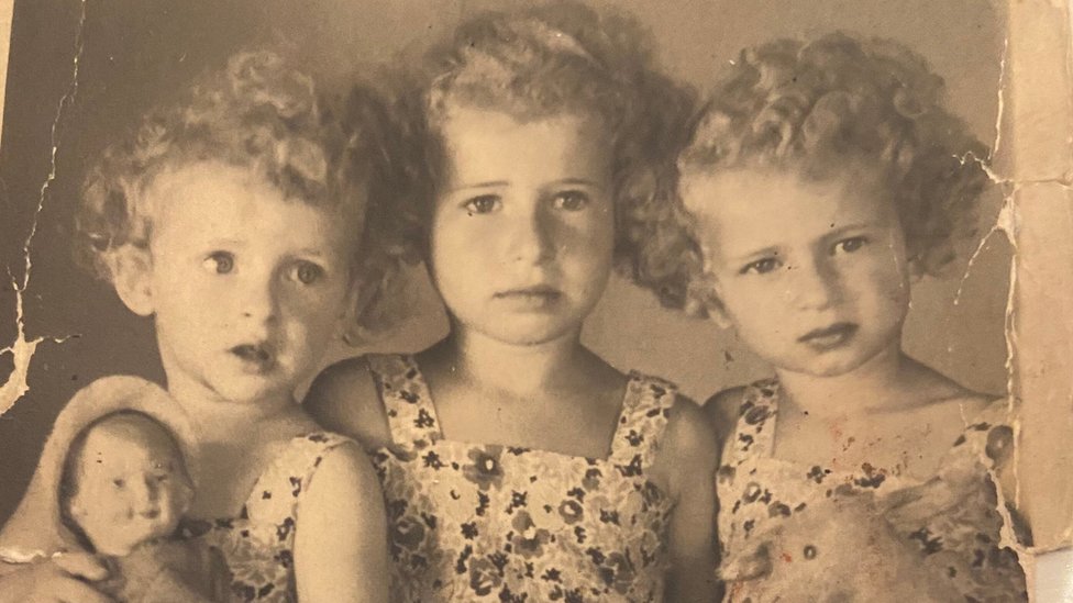 Three young girls, the Adamecz family