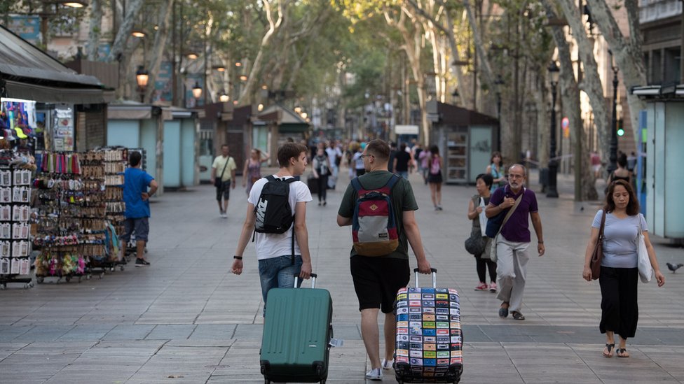 Las Ramblas, en Barcelona, son un blanco fácil e ideal para los extremistas. Las Ramblas, un día después de los ataques.