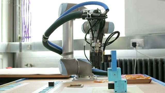 Robot building robots