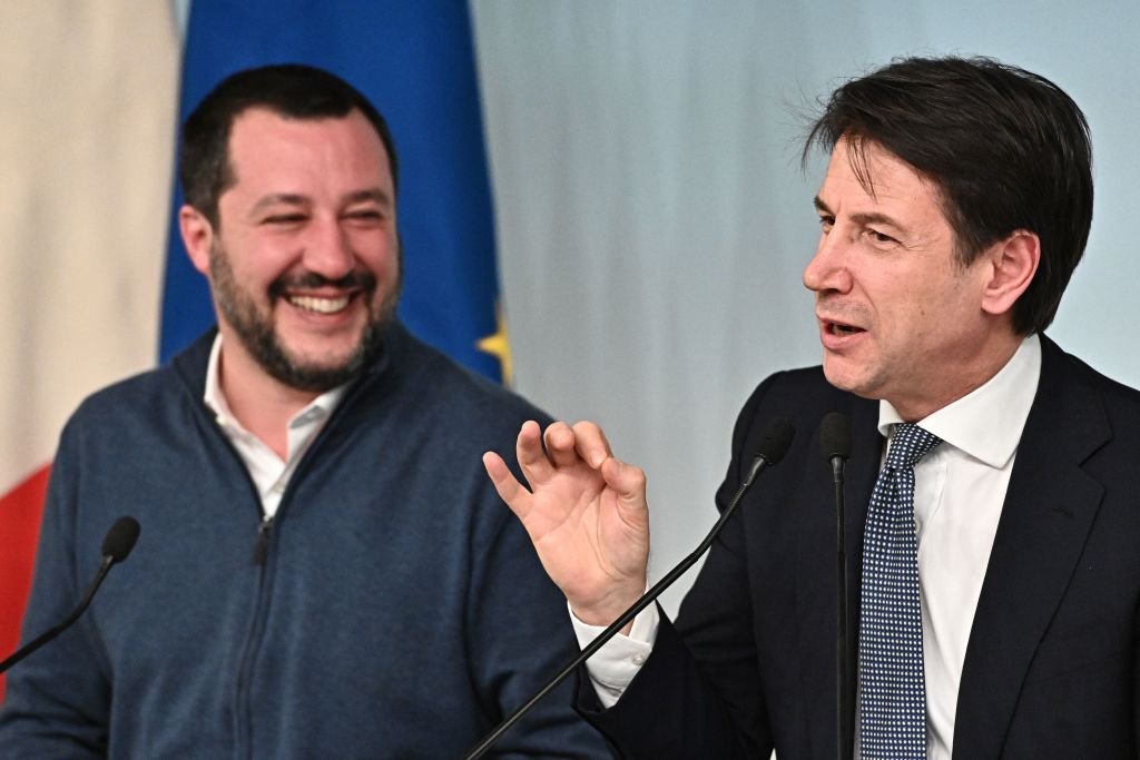 Matteo Salvini y Giuseppe Conte