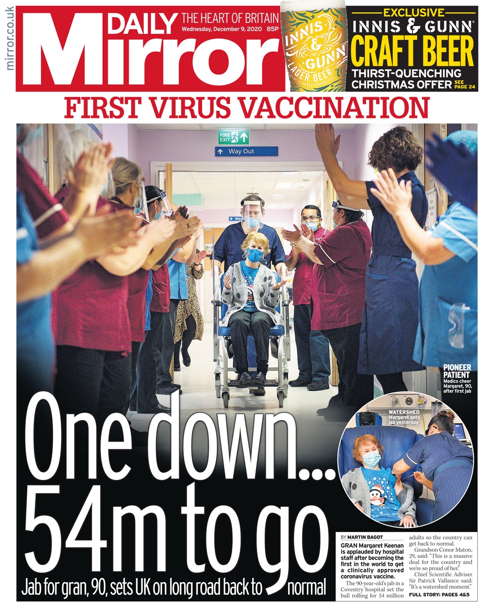 Daily Mirror - Wednesday 9 December