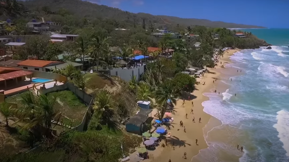 Casas junto al mar en Barlovento.