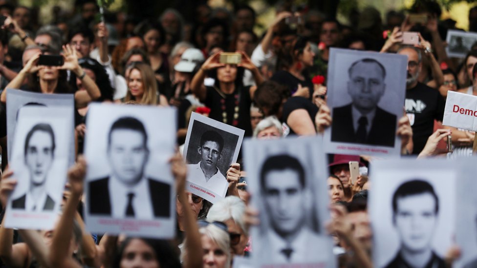 Manifestación en Sao Paulo por víctimas de la dictadura