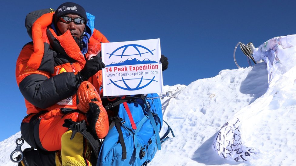 Sherpa Climbs Everest Twice In A Week Setting Record 24 Ascents Bbc News - mountaineer roblox