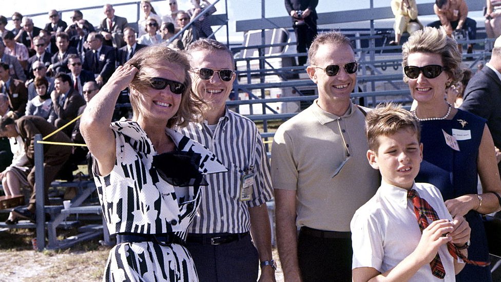 Frank Borman con su familia