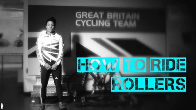 'How to ride rollers' graphic with Shanaze Reade