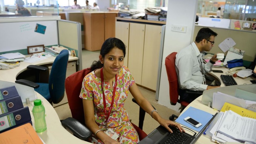 Trabajadores de tecnología en India