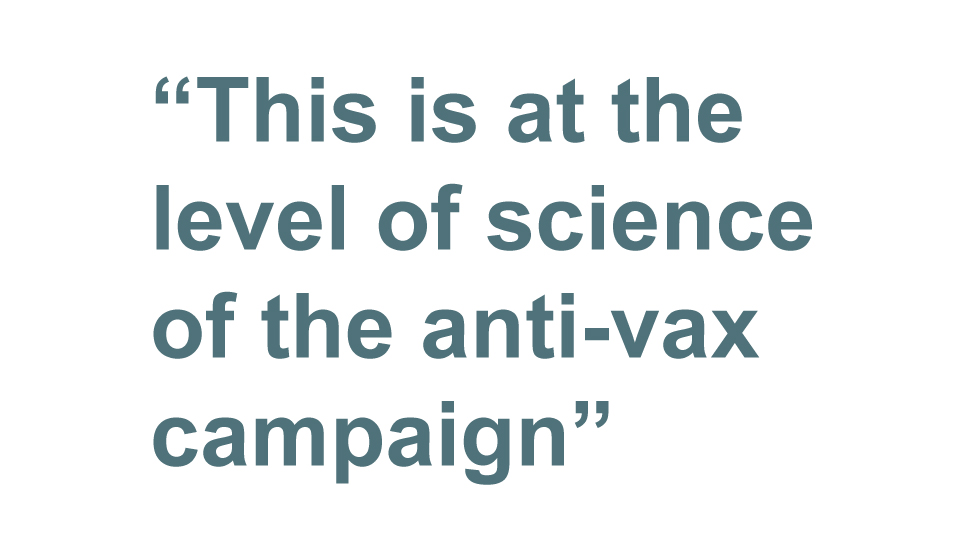 Цитата: Это на уровне науки антивакс-кампании