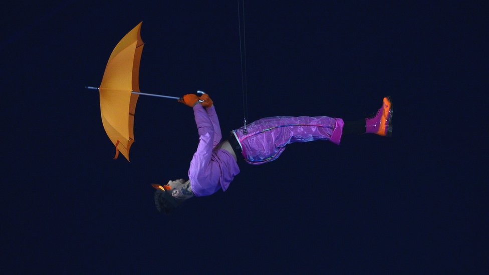 Джонни Стикс во время церемонии открытия Паралимпийских игр 2012 года