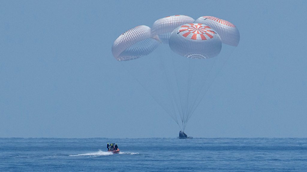 First SpaceX crewed mission lands safely