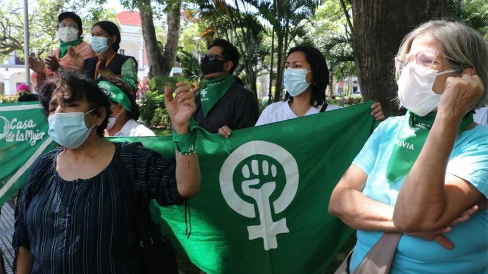 Una protesta a favor del aborto en Bolivia