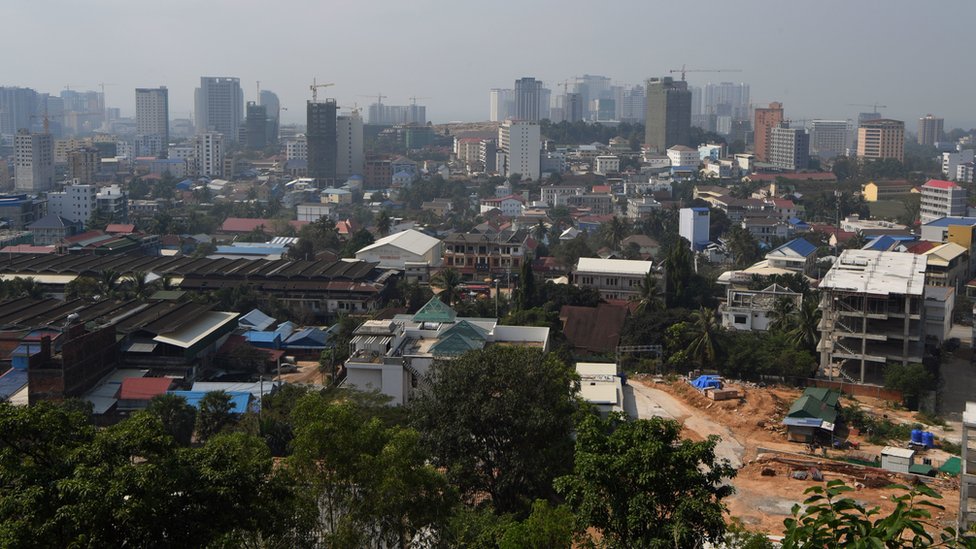 俯瞰柬埔寨西哈努克市（西港）（資料圖片）