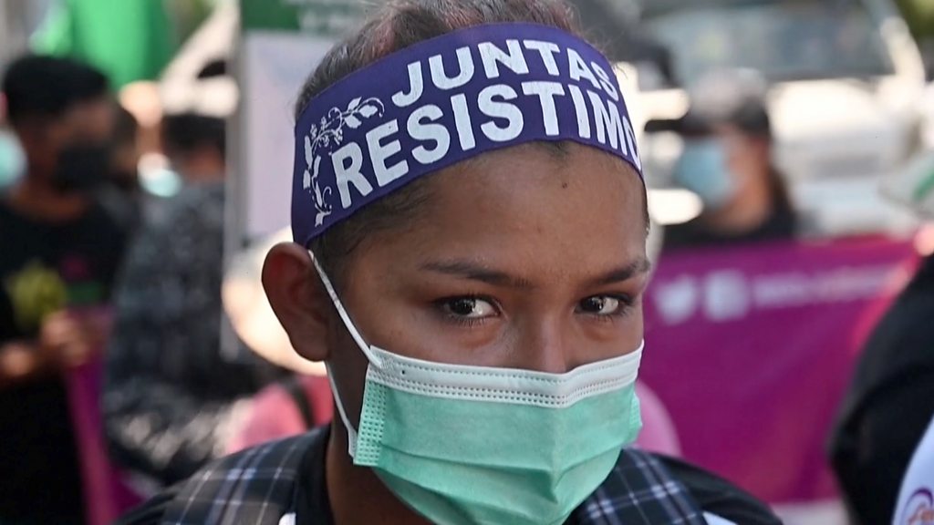 Women in Latin America march for abortion rights