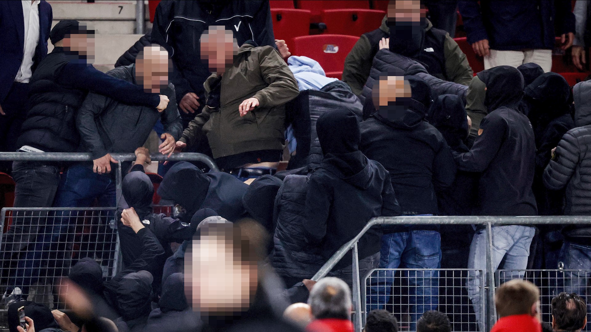 West Ham players confront AZ Alkmaar fans after 'awful scenes' as family section attacked