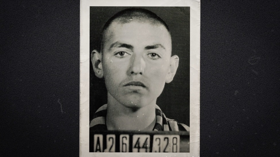 David Herman, de 17 años, al llegar al campo de concentración de Buchenwald
