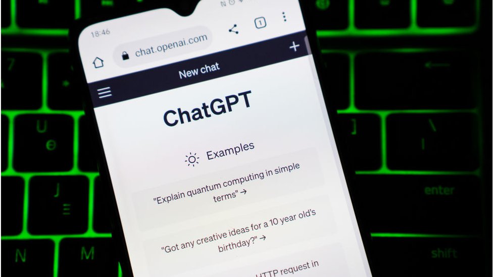 手機上的ChatGPT網站