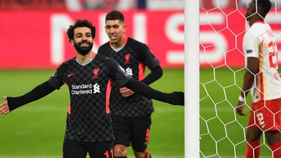 احتفال محمد صلاح بهدفه في لايبزغ