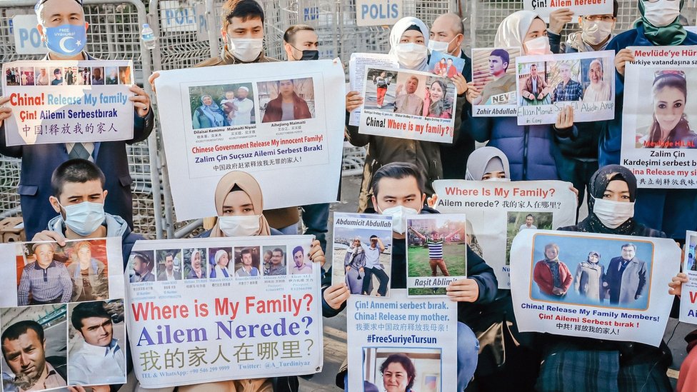 Uygur Türklerinin protestosundan