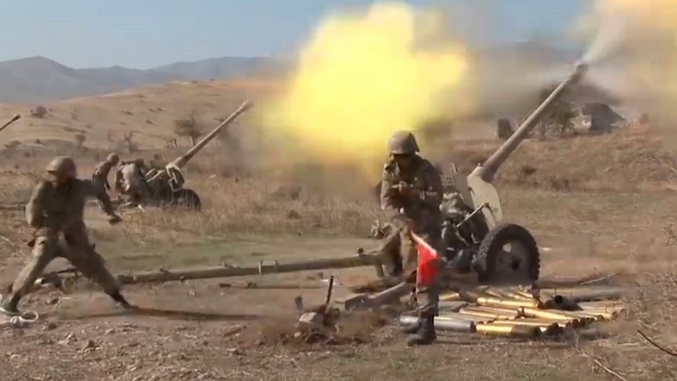 Azerbaijan artillery, file pic, 20 Oct 20