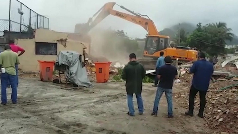 The Vila Autodromo favela is being demolished