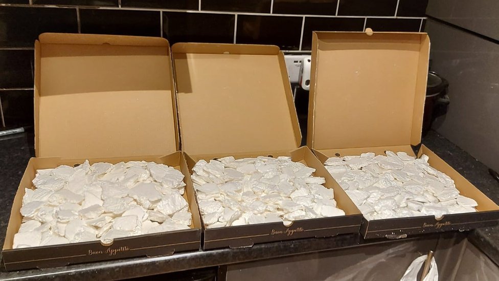 Tameside Raids: Pizza Boxes Found To Contain Drugs Worth £500k - BBC News